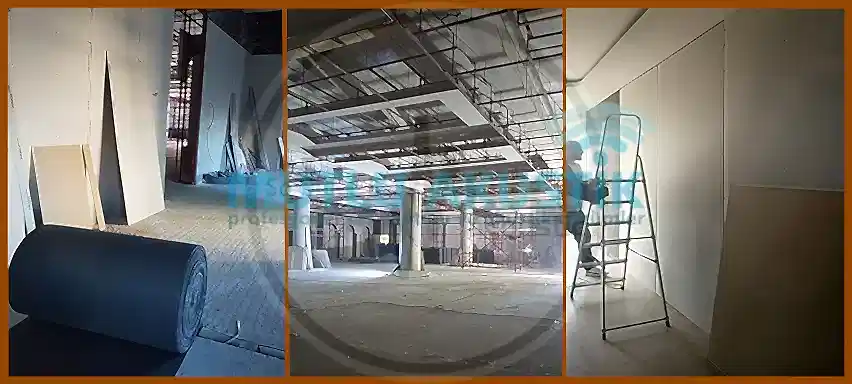 Alçıpan Bölme Duvar Ses Yalıtımı 1 Alçıpan Bölme Duvar Tavan Ses Yalıtımı