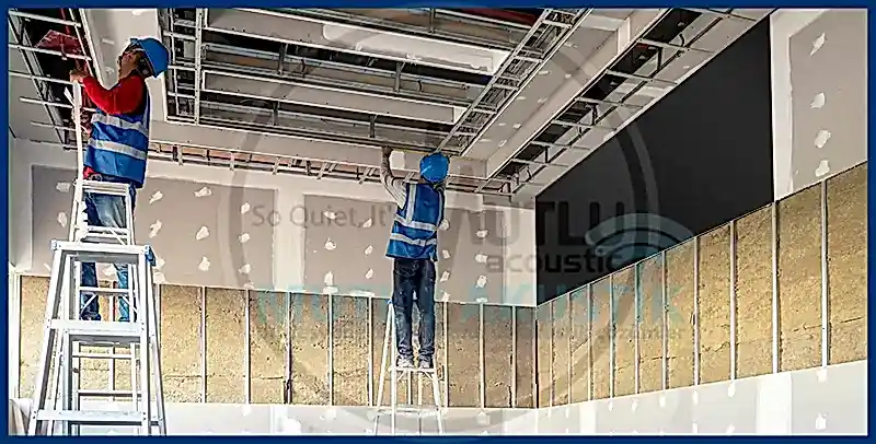 Alçıpan Bölme Duvar Ses Yalıtımı 4 Alçıpan Duvar Tavan Ses Yalıtımı